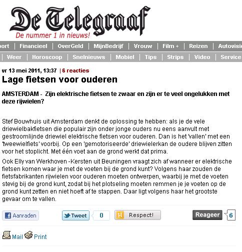 Van Raam Balance lage instapfiets voor ouderen