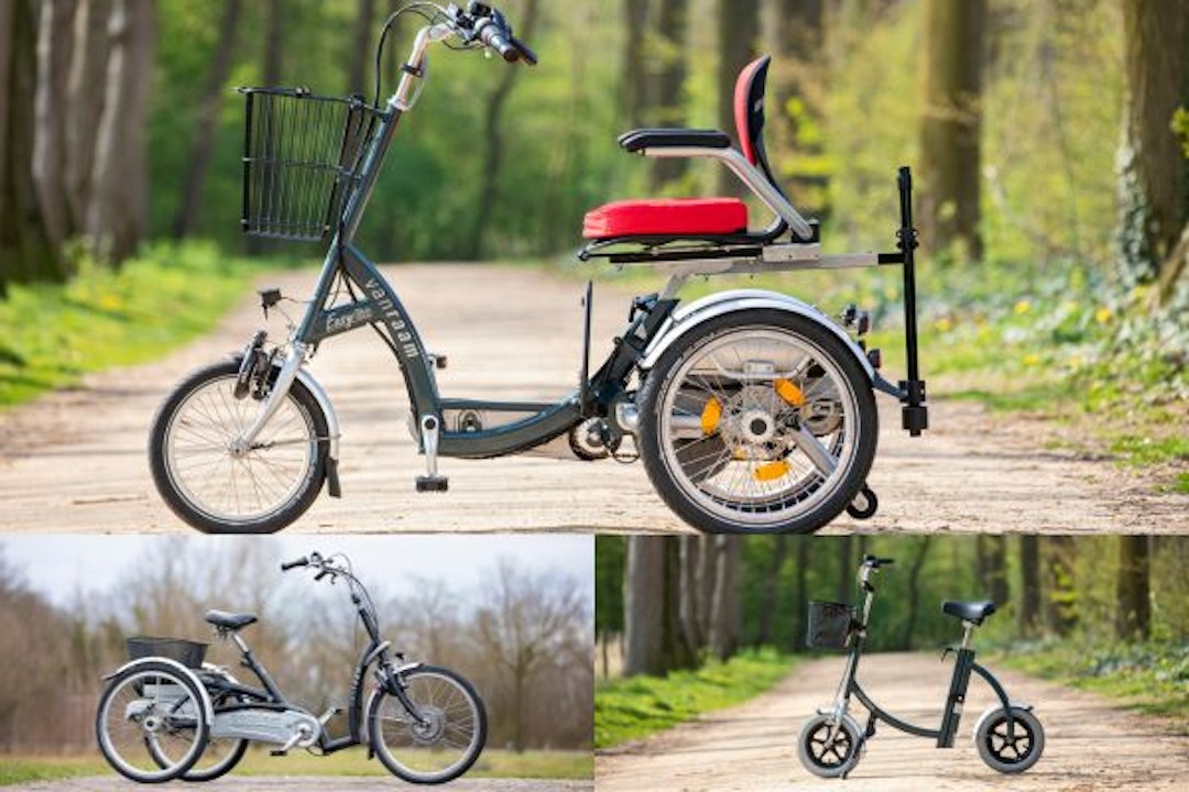 Standardfarben für Van Raam Fahrräder Easy Go Elektromobil-Dreirad, Fahrräder mit niedrigem Einstieg und Laufhilfe