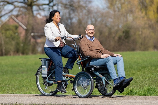 Cargo bike OPair wheelchair bike by Van Raam