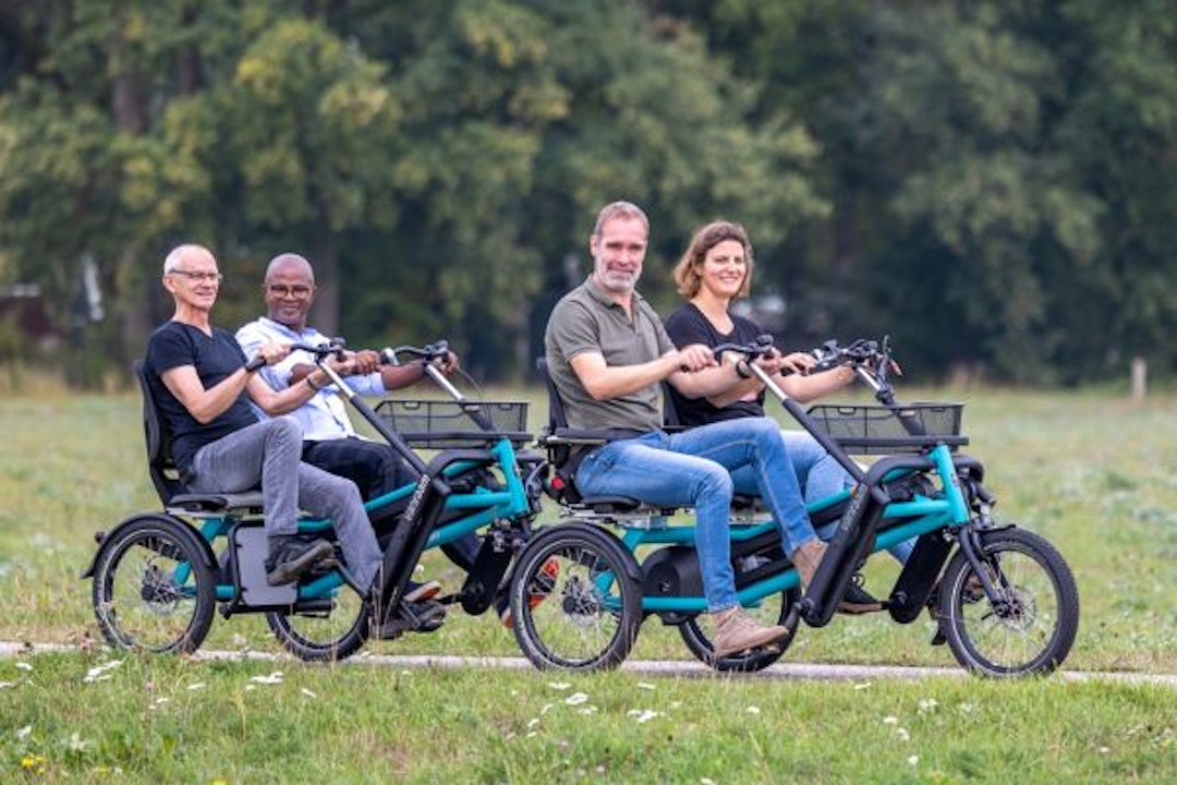 The renewed Fun2Go side by side bike with FunrTrain by Van Raam