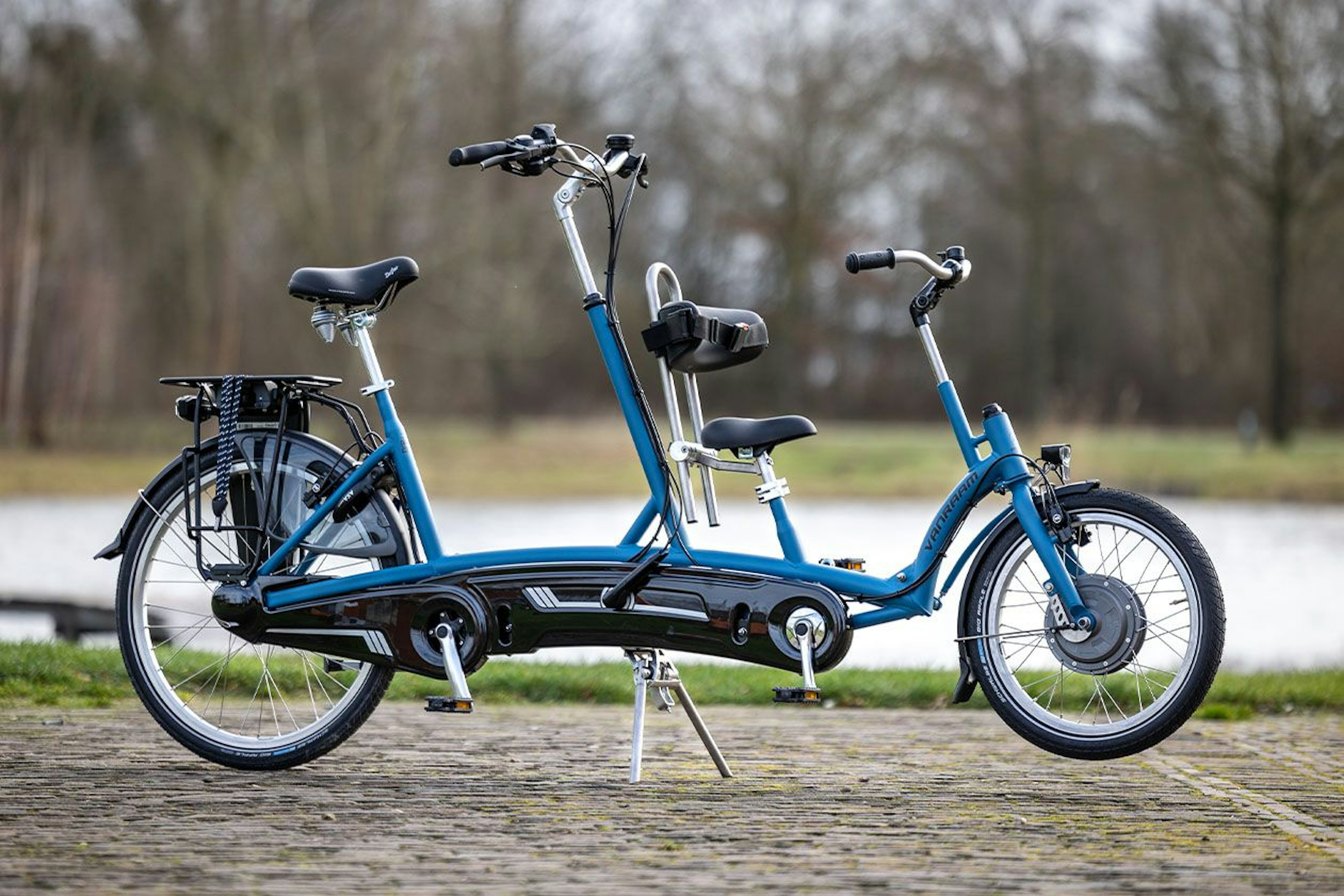 Onderling verbinden radiator geweer Ouder kind tandem Kivo | Tandem fiets van Van Raam | Van Raam