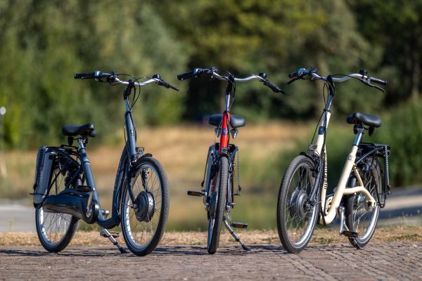 Lage instap fiets 2 voeten op de grond Van Raam Balance in kleur naar  keuze