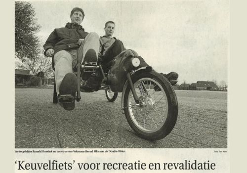 Van Raam special needs bikes in De Gelderlander 2003