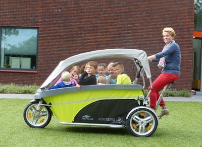 Das GoCab Fahrradtaxi ist für die Kinderbetreuung und BSOs geeignet.