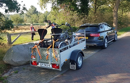 Aanhanger voor de Fun2Go duofiets Rinus