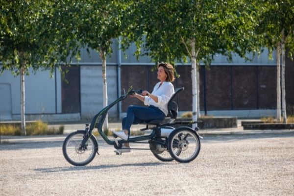 Leren fietsen op een driewielfiets met behulp van ergotherapie