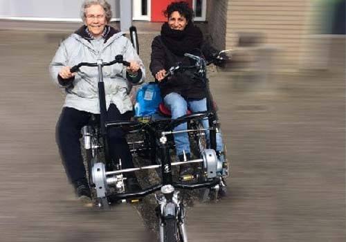 Initiatives with the Van Raam Fun2Go duo bike in times of corona for households Arnhem