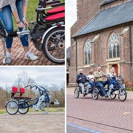Side-by-side tandem and cycle trailer