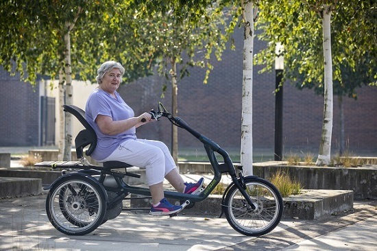 Cycling with hip osteoarthritis on a Van Raam bike