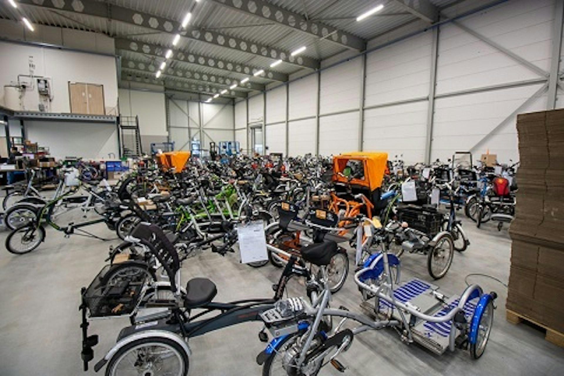 Baufortschritt Woche 1 2022 neue Halle Van Raam Aufbewahrung von Fahrrädern