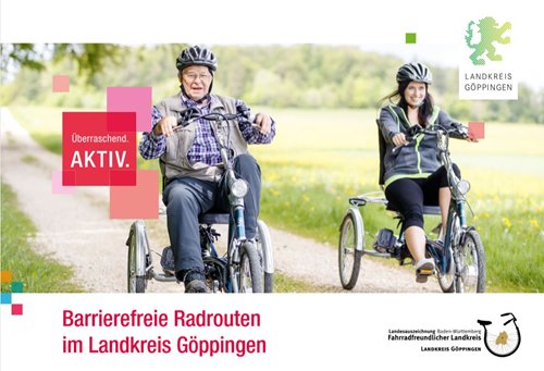 Obstakelvrije fietsroutes in gemeente Goeppingen
