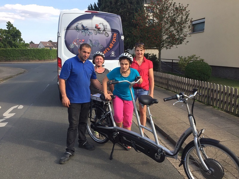 Kinderwunsch sammelt fuer Van Raam Tandem