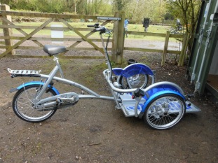 Experience wheelchair transport bike Velo Plus