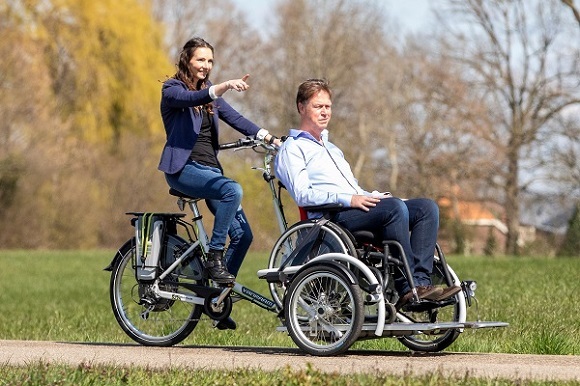 wheelchair transport bike VeloPlus