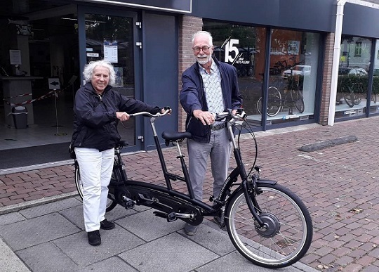 E bike tandem Twinny Van Raam customer experience Hans Bos