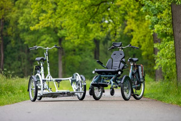 rolstoelfiets en rolstoeltransportfiets
