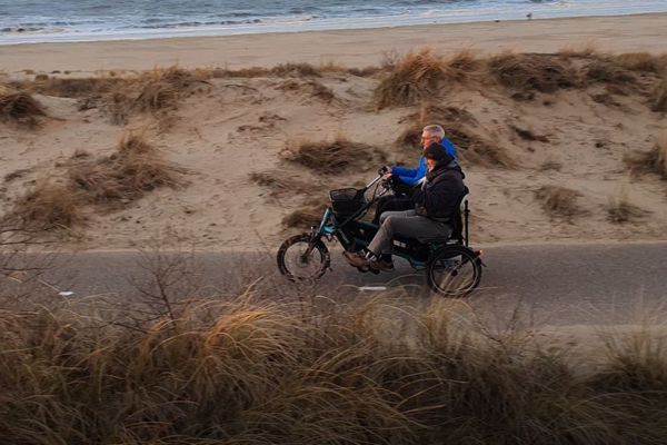 Van Raam Fun2Go 2 double bike test ride De Bever Verhuur