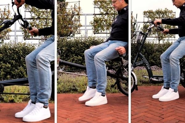 Hoe stap je gemakkelijk op een driewieler van Van Raam