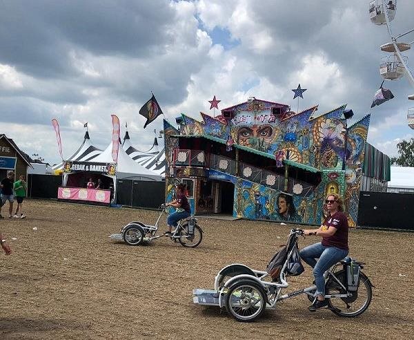 VeloPlus wheelchair bike Van Raam at Zwarte Cross festival