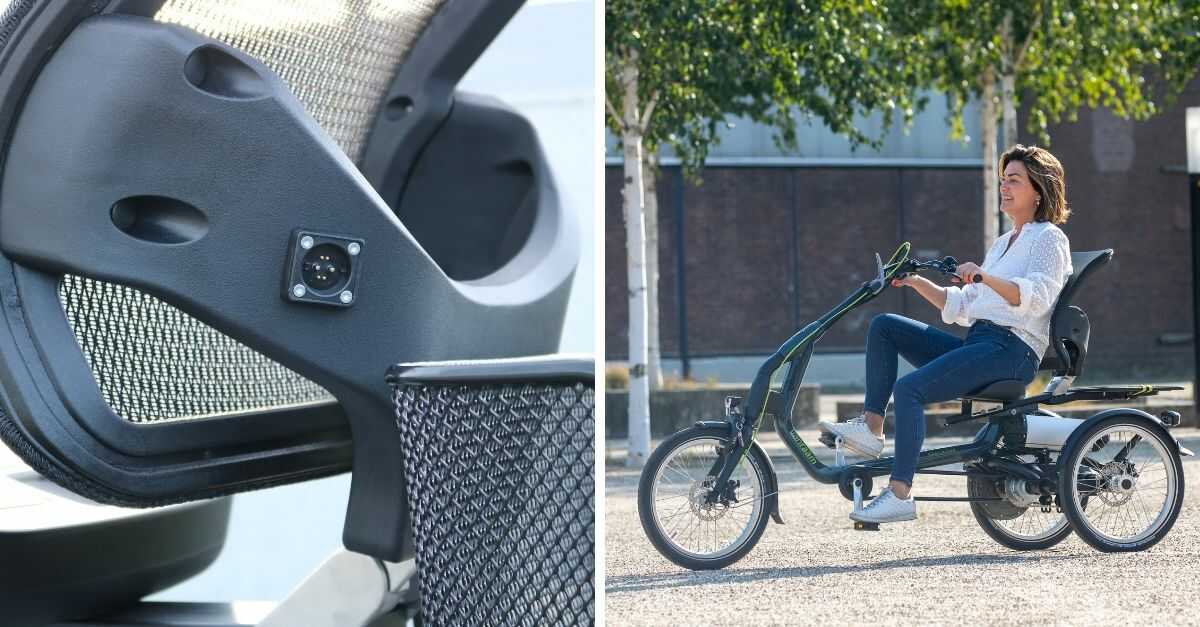 Video external charging point at electric tricycle Easy Rider
