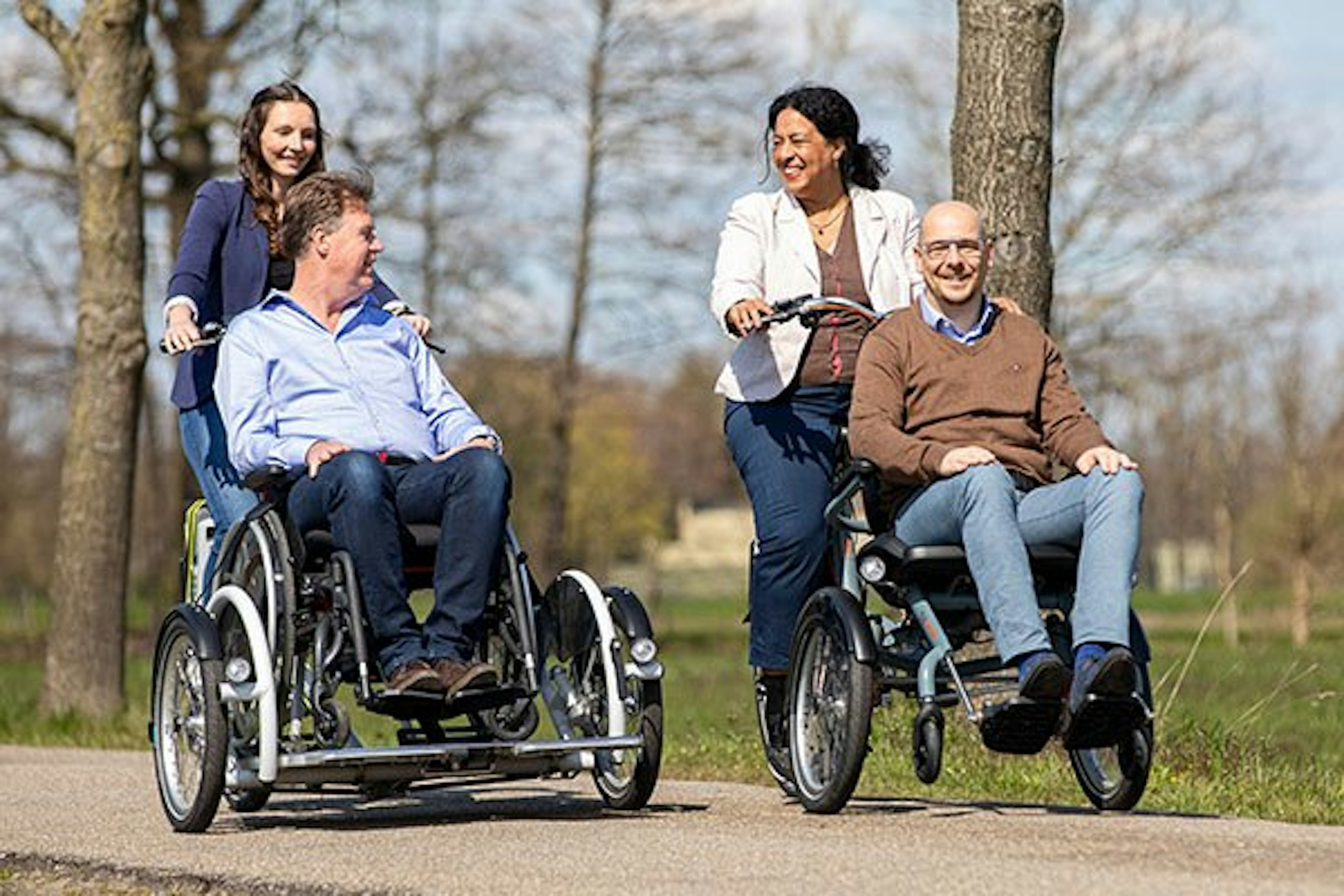 Van Raam Wheelchair bikes VeloPlus and OPair