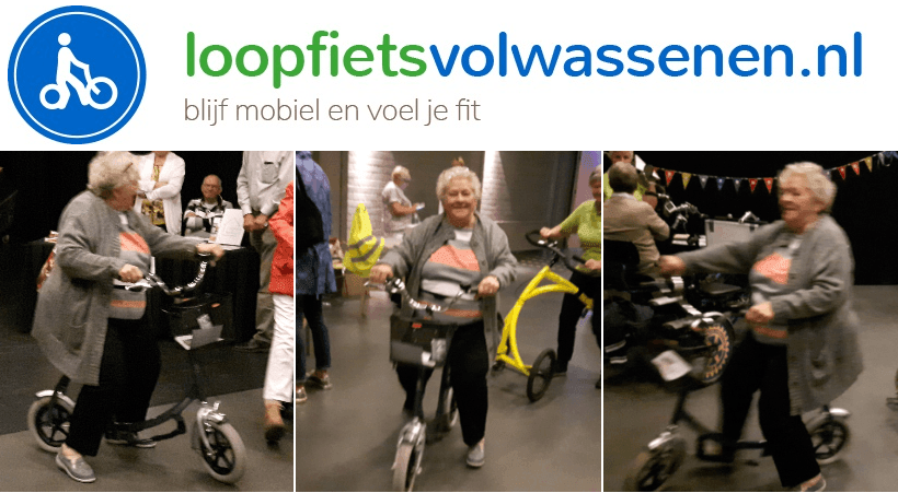 Loopfiets les op de City loophulp van Van Raam