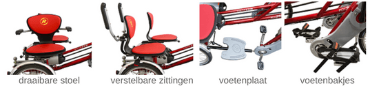 duofiets - details opties