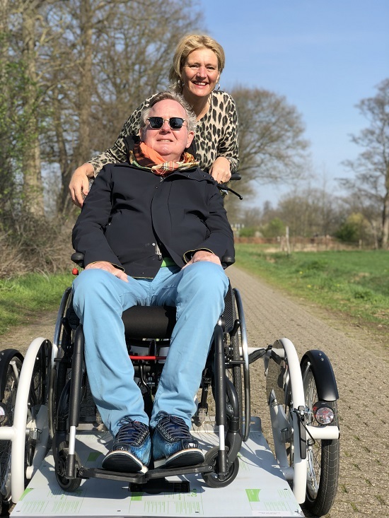 User experience wheelchair transport bike VeloPlus - Joyce and Toon