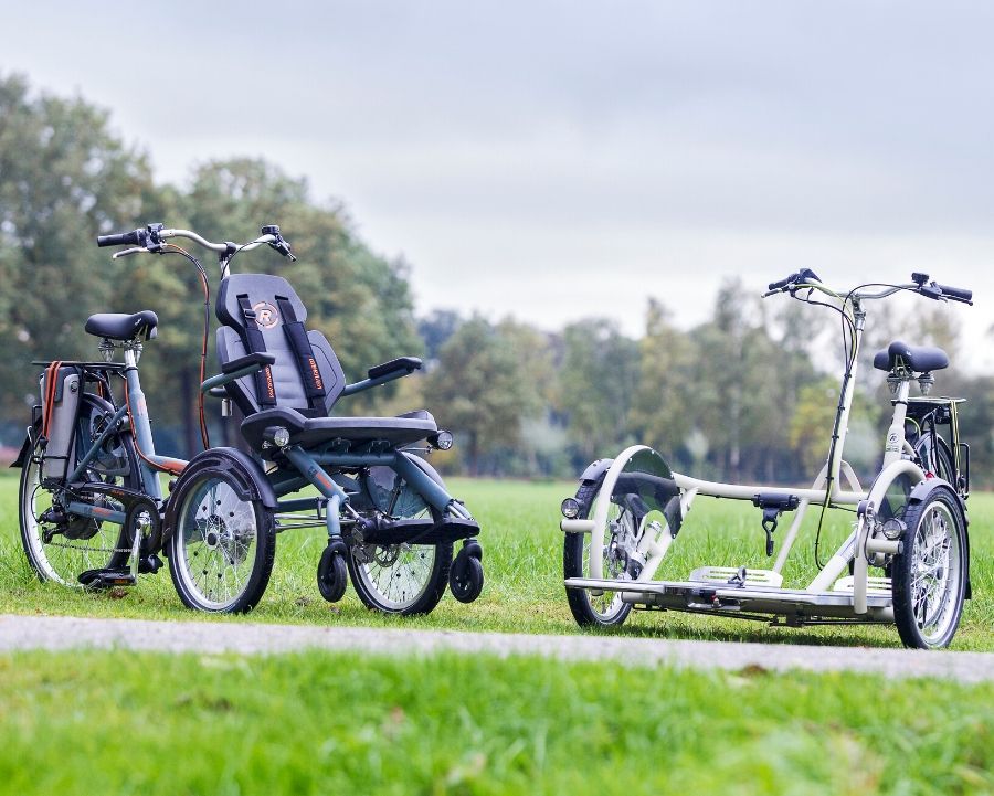 Samen op een rolstoelfiets