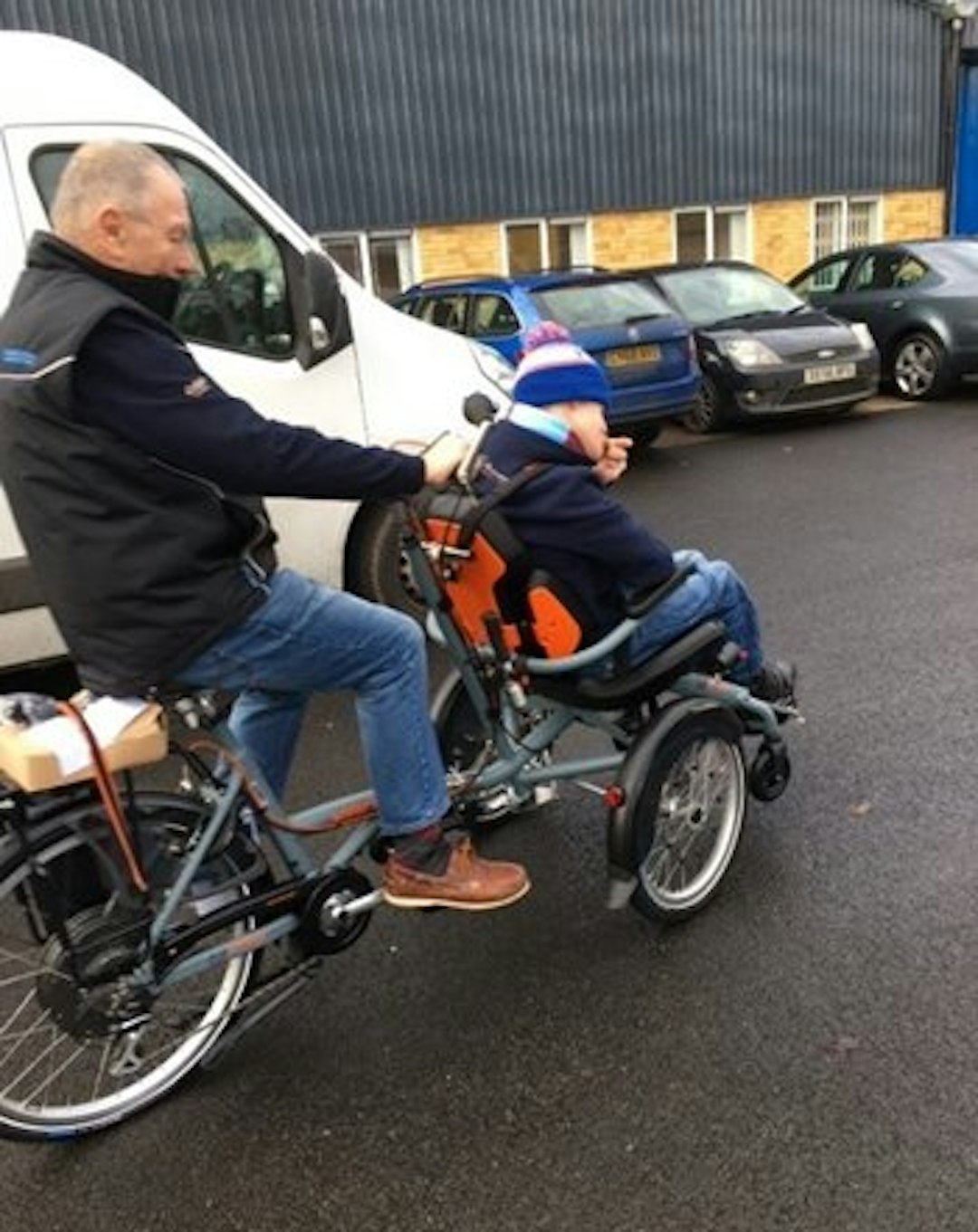 User experience OPair wheelchair bicycle Adam