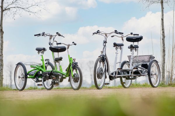 A double seat tricycle from Van Raam 