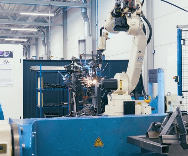 Van Raam production adapted bicycles welding robot