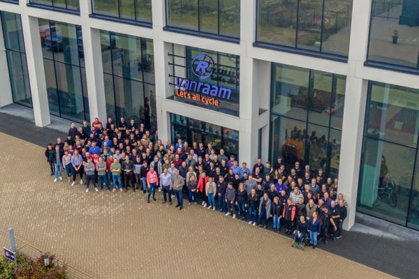 Van Raam employees bicycle factory for special needs bike in Varsseveld
