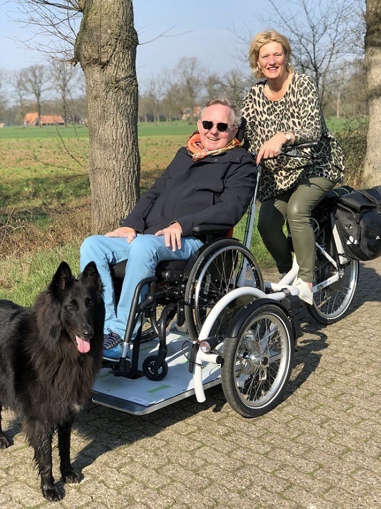 User experience wheelchair transport bike VeloPlus - Joyce and Toon