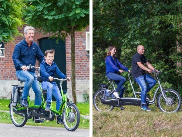 Two-wheel tandems at Van Raam