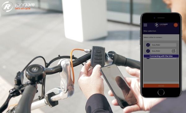 Connecter le vélo handisport à l'appli pour E-bike de Van Raam