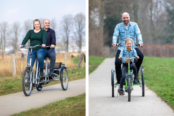 Dutch Tandem bike three wheel tandem   