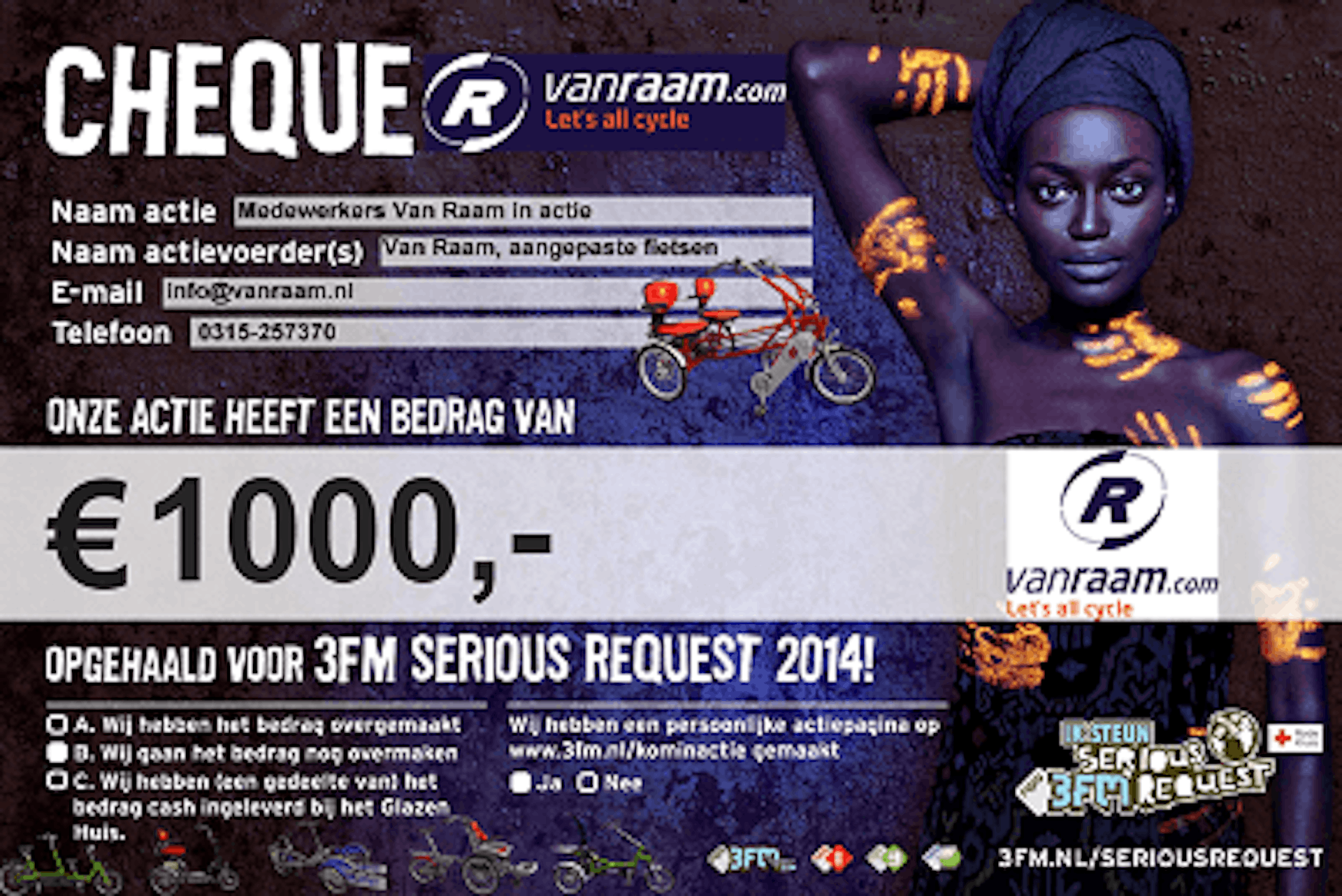 Cheque Serious Request