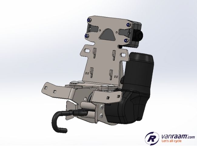 Winch system on the Van Raam wheelchair transport bike