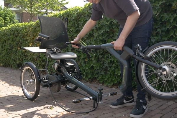 Detachable frame option Van Raam tricycles