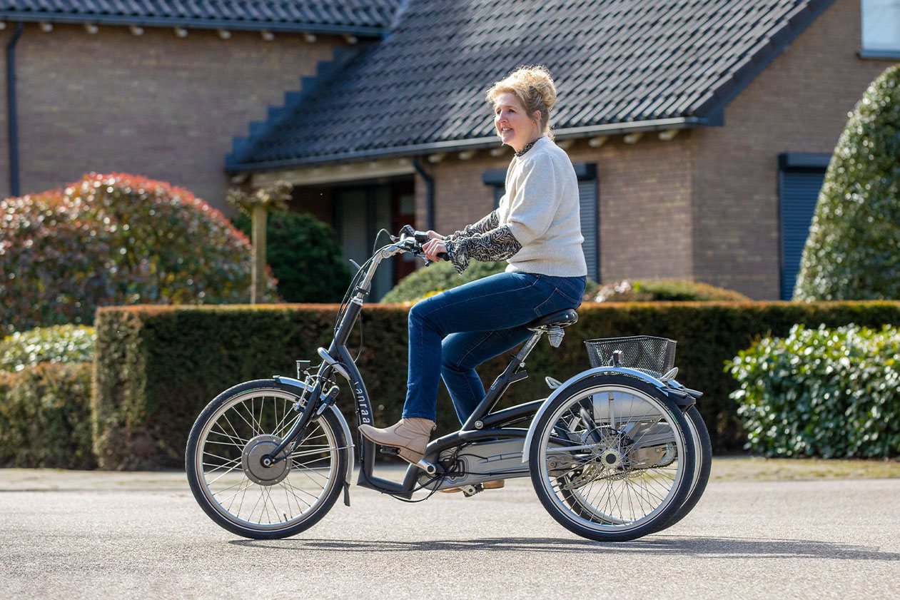 Maxi Comfort driewieler fiets lage instap voor mensen met een beperking