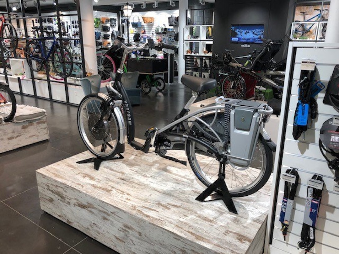 Van Raam balance fiets met lage instap bij dealer Wieleke in Belgie