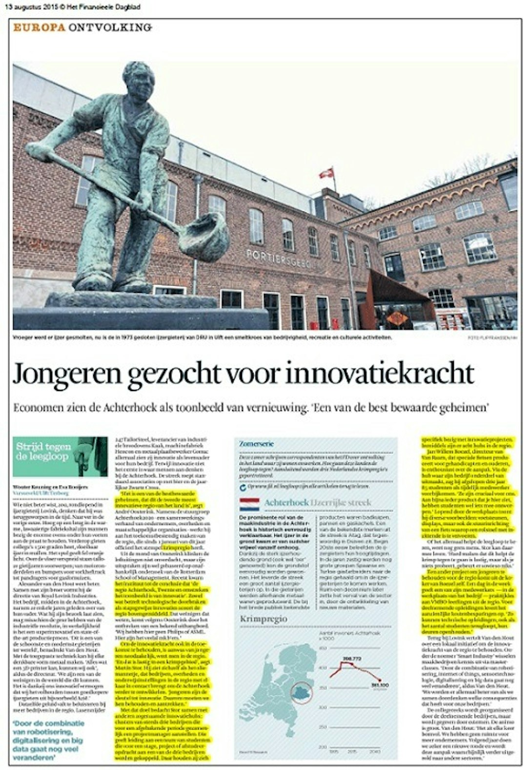 FD Innovatie, jongeren, Van Raam