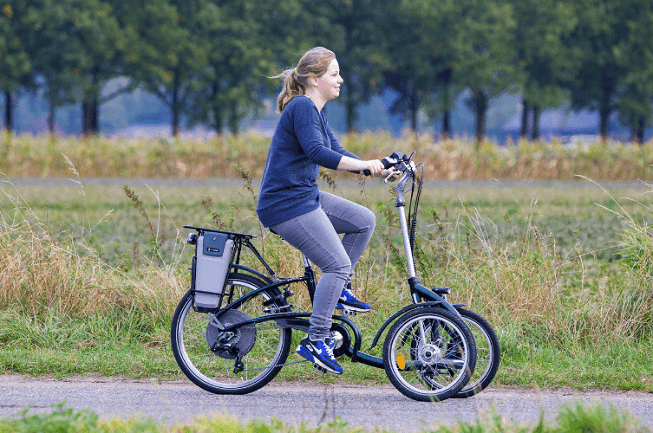 driewielfiets met twee wielen voor Viktoria