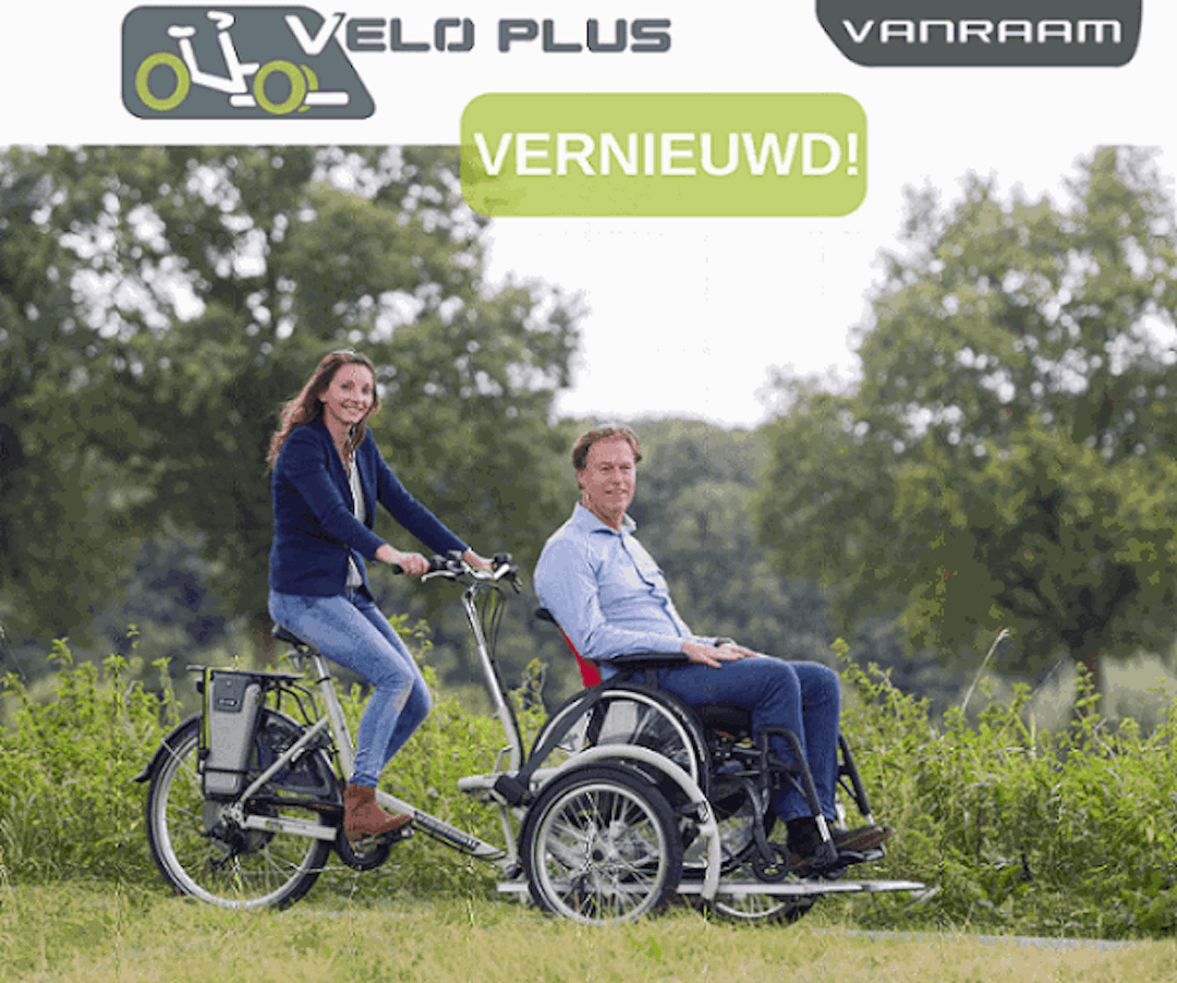Vernieuwde VeloPlus rolstoelfiets