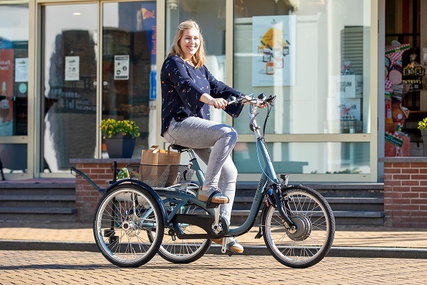 Maxi: traditional tricycles with one wheel in front and two rear wheels.