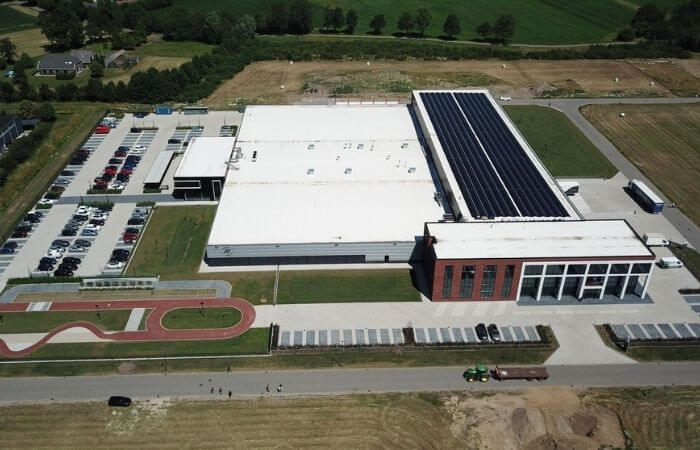 Van Raam sustainable bicycle factory Varsseveld with solar panels