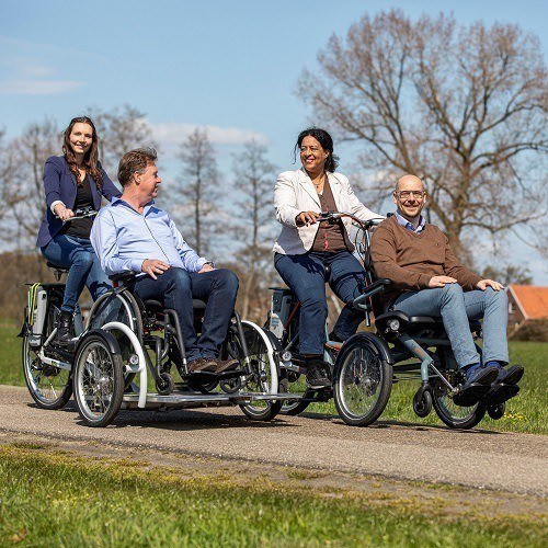 Tricycle wheelchair bike by Van Raam for children and adults