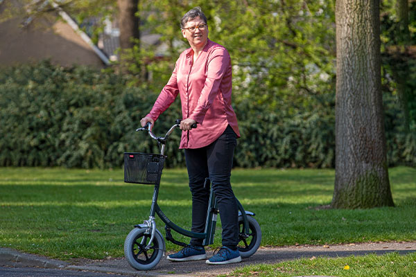 Van Raam walking aid City is a unique two-wheeler
