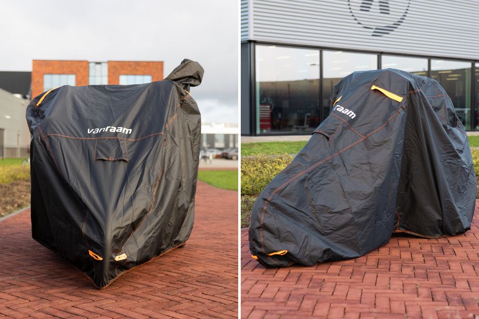 Attaching bicycle cover to the Van Raam Easy Rider and Fun2Go